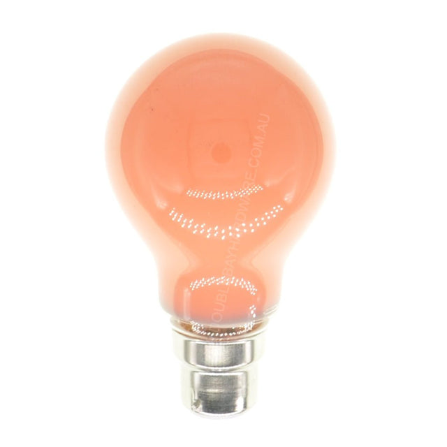 LUSION Coloured GLS LED Light Bulb B22 240V 3W Orange 20708