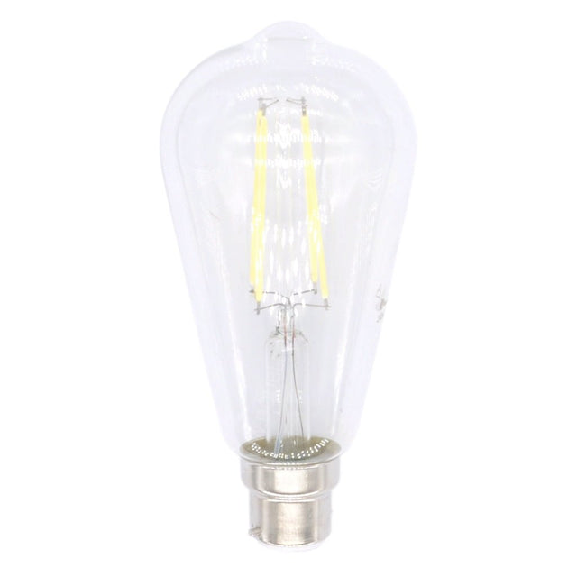Lusion ST64 Filament LED Light Bulb B22 240V 8W C/DL 20978