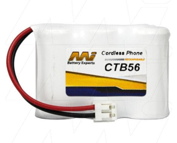 MI CTB56 3.6V NiMH Cordless Phone Battery Telstra Freedom1000,1100,1500,480,70 - Double Bay Hardware