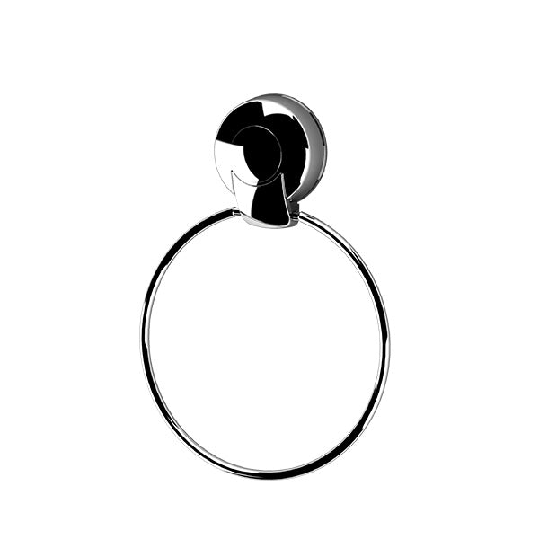 NALEON Ultraloc Suction Towel Ring Chrome CWTR