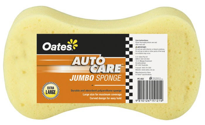 Oates Auto Care Jumbo Sponge PE-002