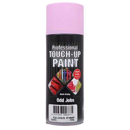 Odd Jobs Gloss Pink Enamel Spray Paint 250gm OJ223 - Double Bay Hardware