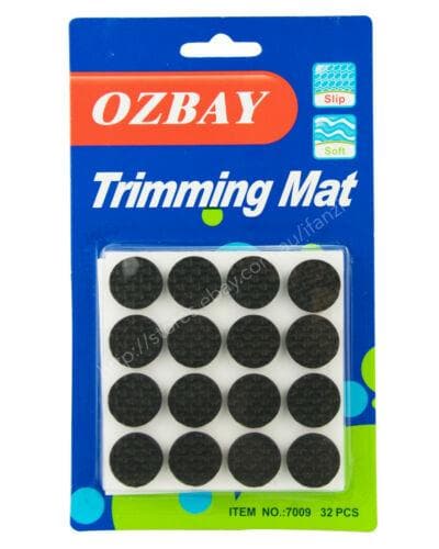 OZBAY 32 Pieces Round Shape Rubber Trimming Mat 20x20x5mm 7009 - Double Bay Hardware