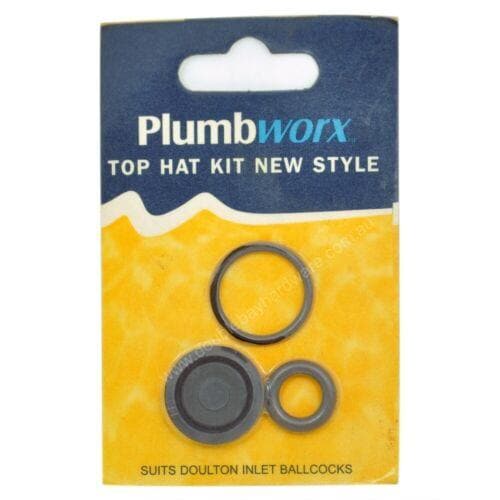 Plumbworx Top Hat New Style Washer Kit Suits Doulton Inlet Ballcocks 2301158 - Double Bay Hardware