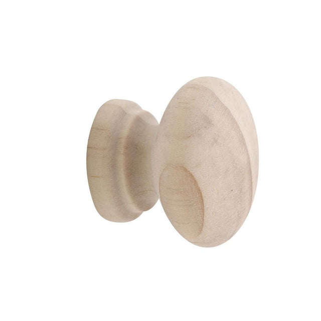 Prestige Mushroom Cupboard Knob Pine Raw 35mm 1061613
