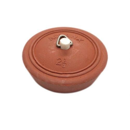 Red Pinned Rubber Plug Suits 50~55mm Sink, Basin and Bath 62055 - Double Bay Hardware