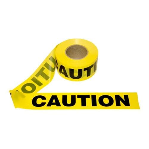 SAFETY EXTRA Caution Tape Yellow/Black 75mmX100m 07105 - Double Bay Hardware
