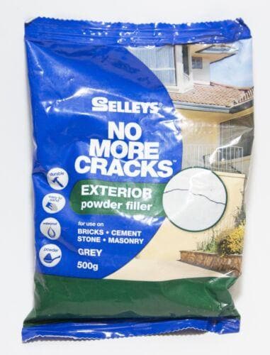 SELLEYS No More Cracks Exterior Powder Filler 500g Grey NMCPE500G - Double Bay Hardware