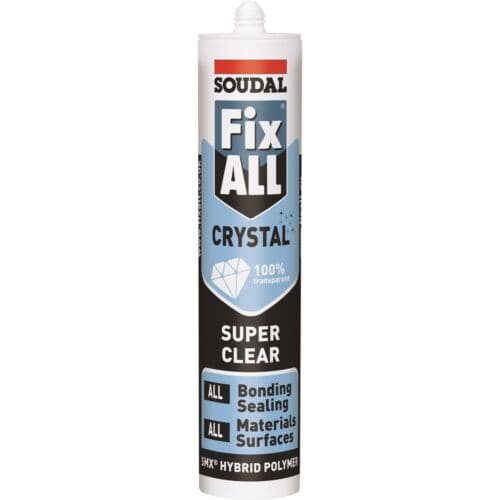 SOUDAL FixAll Crystal Clear Bonding Sealing for All Materials Surfaces 290ml - Double Bay Hardware