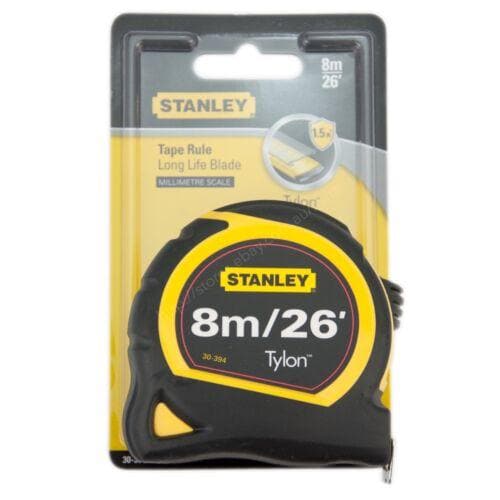 STANLEY Tylon 8M/26' Metric/Imperial Tape Measure With 25mm Blade 30-394 - Double Bay Hardware