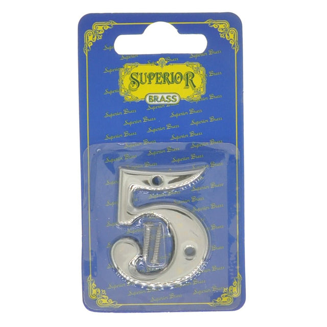Superior Brass 50mm Stainless Steel House Number
