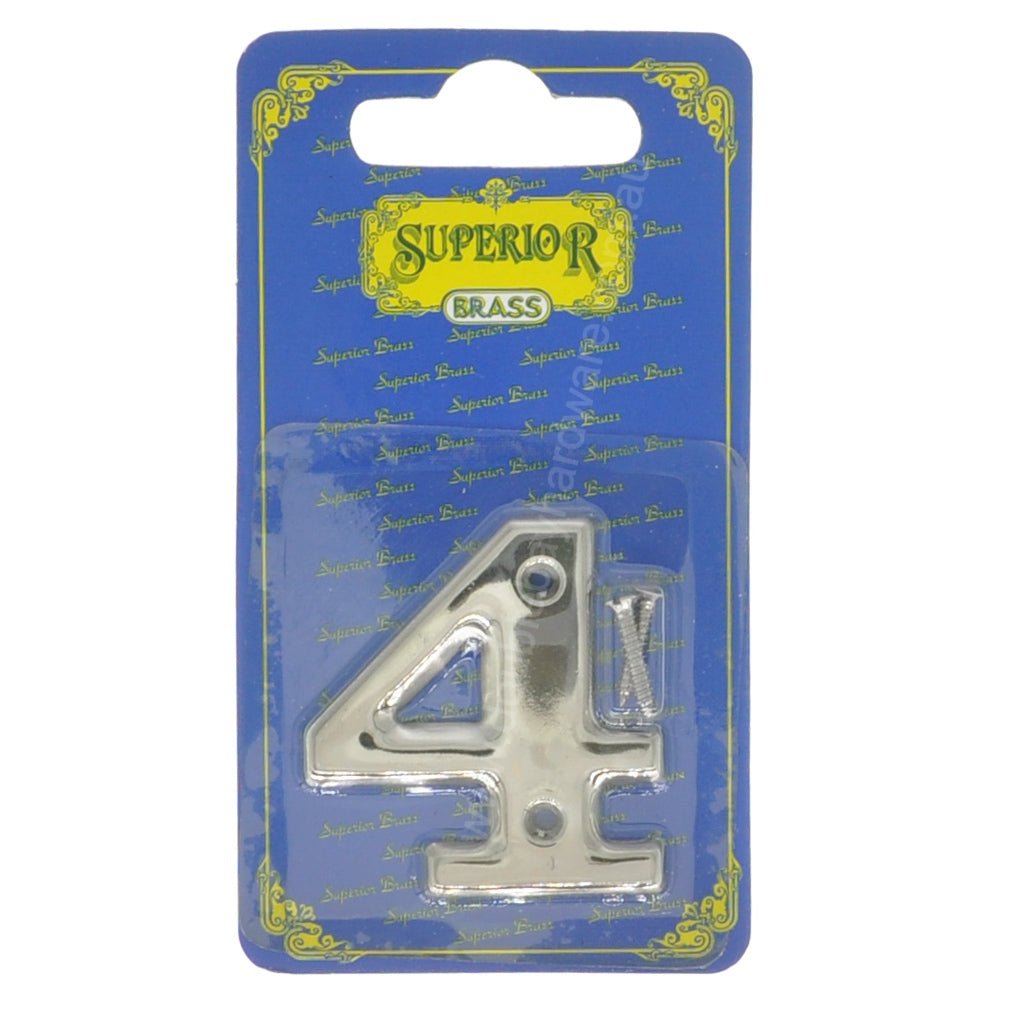 Superior Brass 50mm Stainless Steel House Number