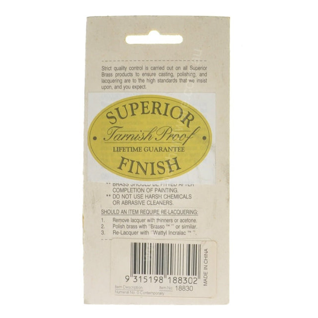 Superior Brass 75mm Brass House Number