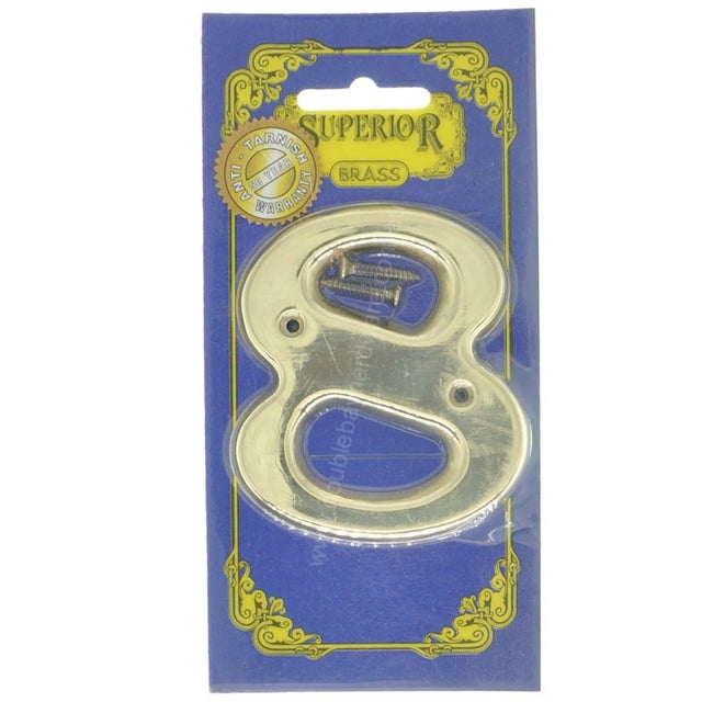 Superior Brass 75mm Brass House Number