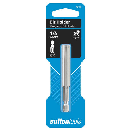 suttontools Magnetic Bit Holder 1/4x75mm S1280675 - Double Bay Hardware