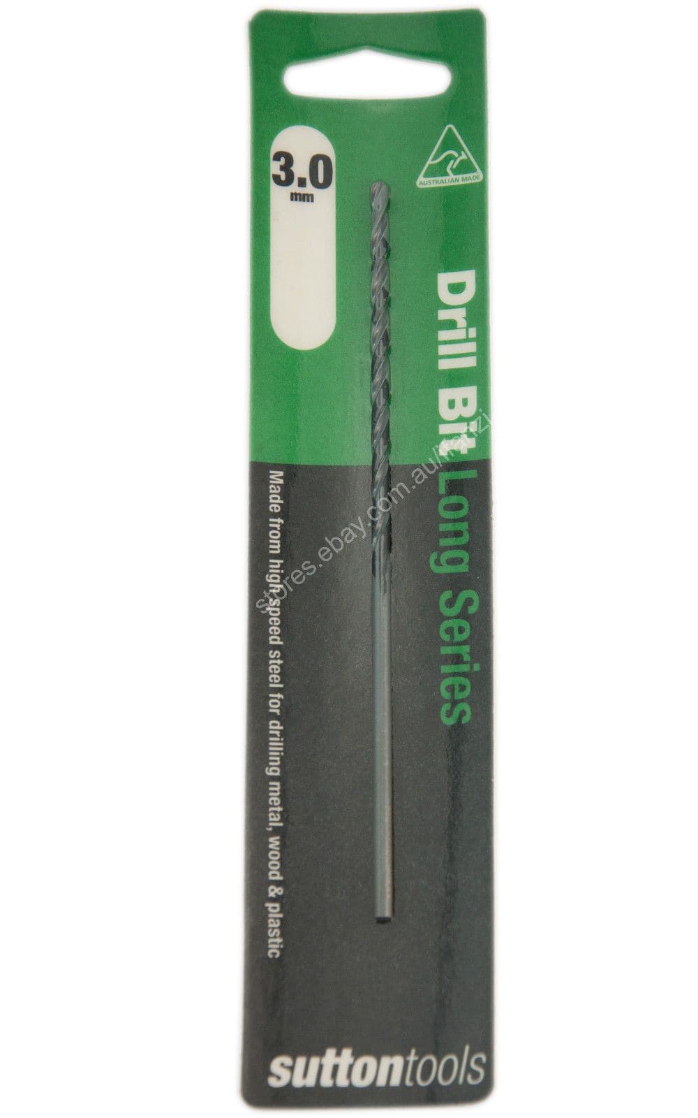 suttontools Metric HSS Long Series Drill Bits For Metal, Wood, Plastic 3mm - Double Bay Hardware