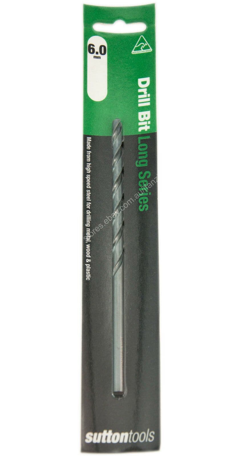 suttontools Metric HSS Long Series Drill Bits For Metal, Wood, Plastic 6mm - Double Bay Hardware