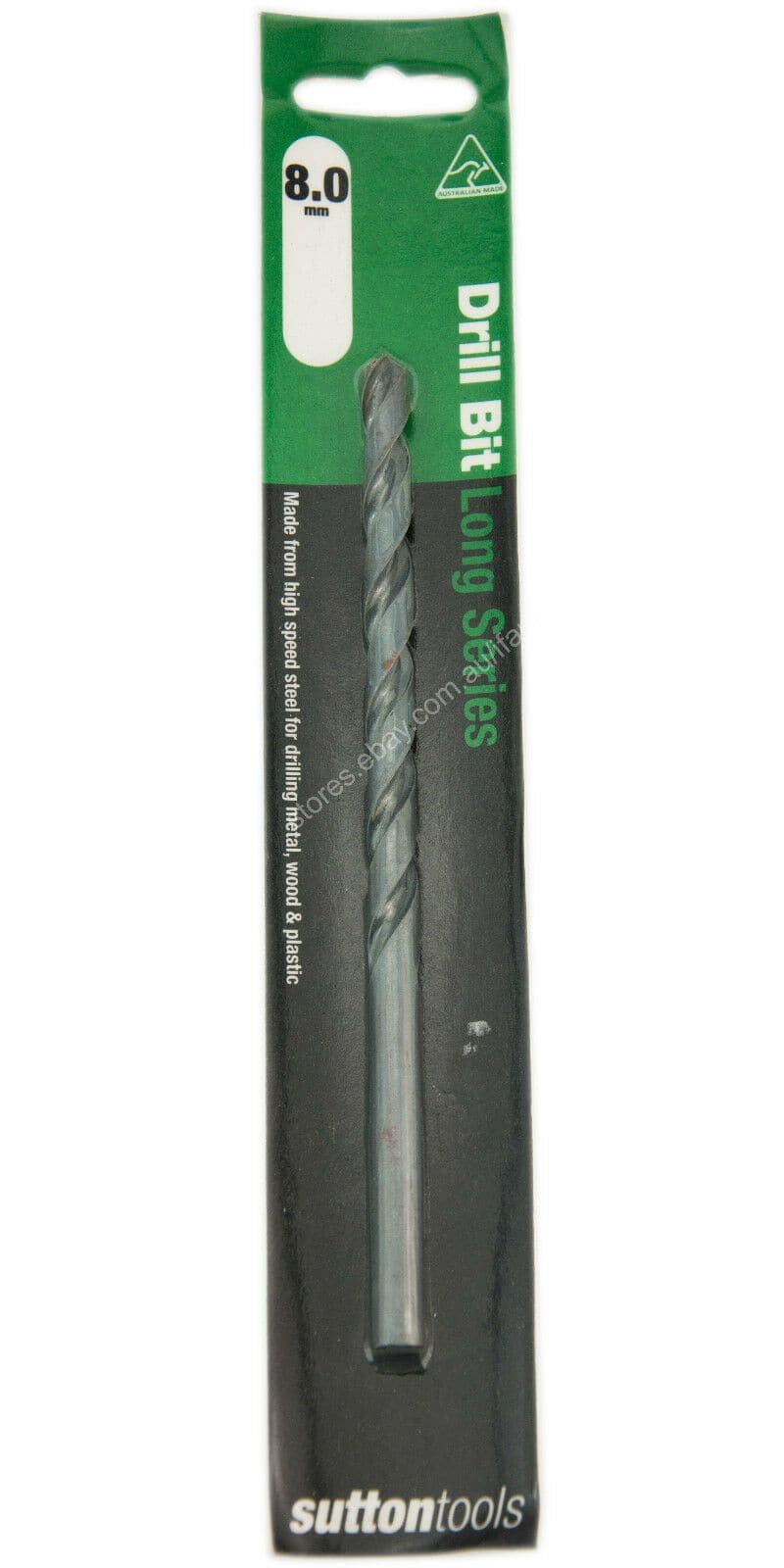 suttontools Metric HSS Long Series Drill Bits For Metal, Wood, Plastic 8mm - Double Bay Hardware