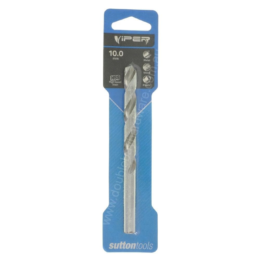 suttontools Metric HSS Viper Drill Bits For Metal, Wood, Plastic 10.0mm - Double Bay Hardware