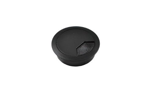 Table Desk Wire Cord Cable Grommets Hole Cover Protection Plastic Black 50mm