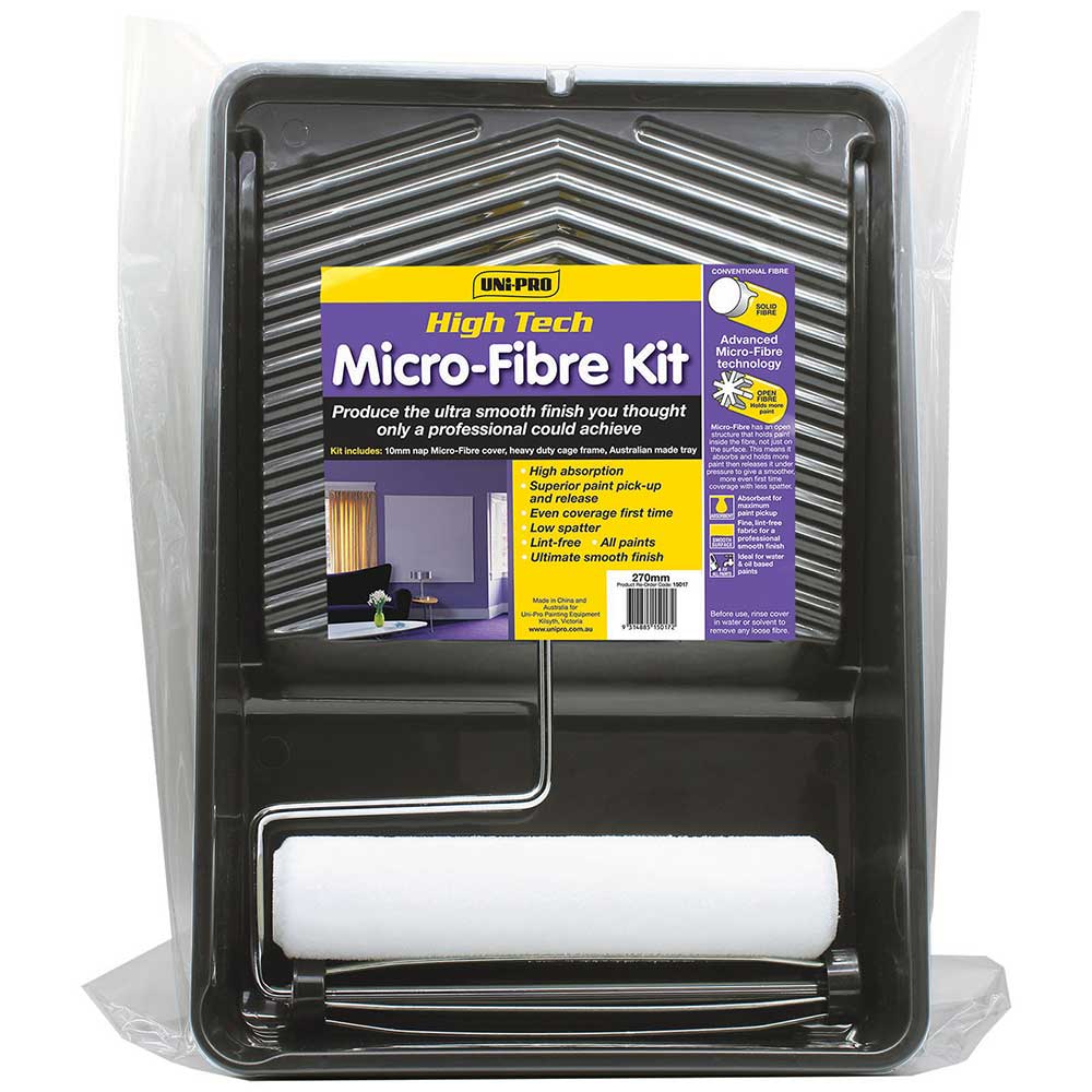 UNI-PRO Microfibre Paint Kit 10mm Nap 270mm 15017 - Double Bay Hardware