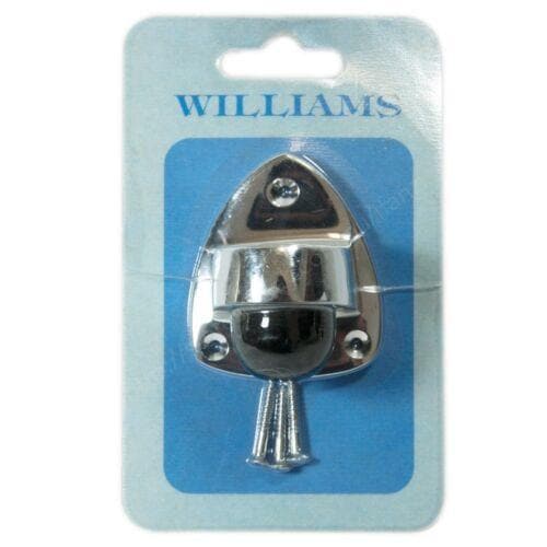 WILLIAMS Floor Mount Door Stopper Large Chrome Plated 34484C - Double Bay Hardware