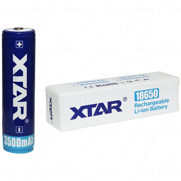 XTAR Rechargeable Li-ion Battery 18650 3.6V 3500mAh - Double Bay Hardware