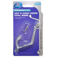 Zenith Decorative Hooks Hat & Coat Hook Oval Base Chrome Plated WAP0130 - Double Bay Hardware