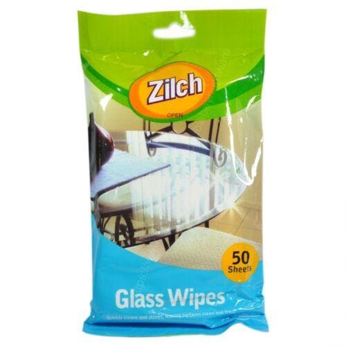 Zilch Glass Wipes 50 Sheets 20215 - Double Bay Hardware