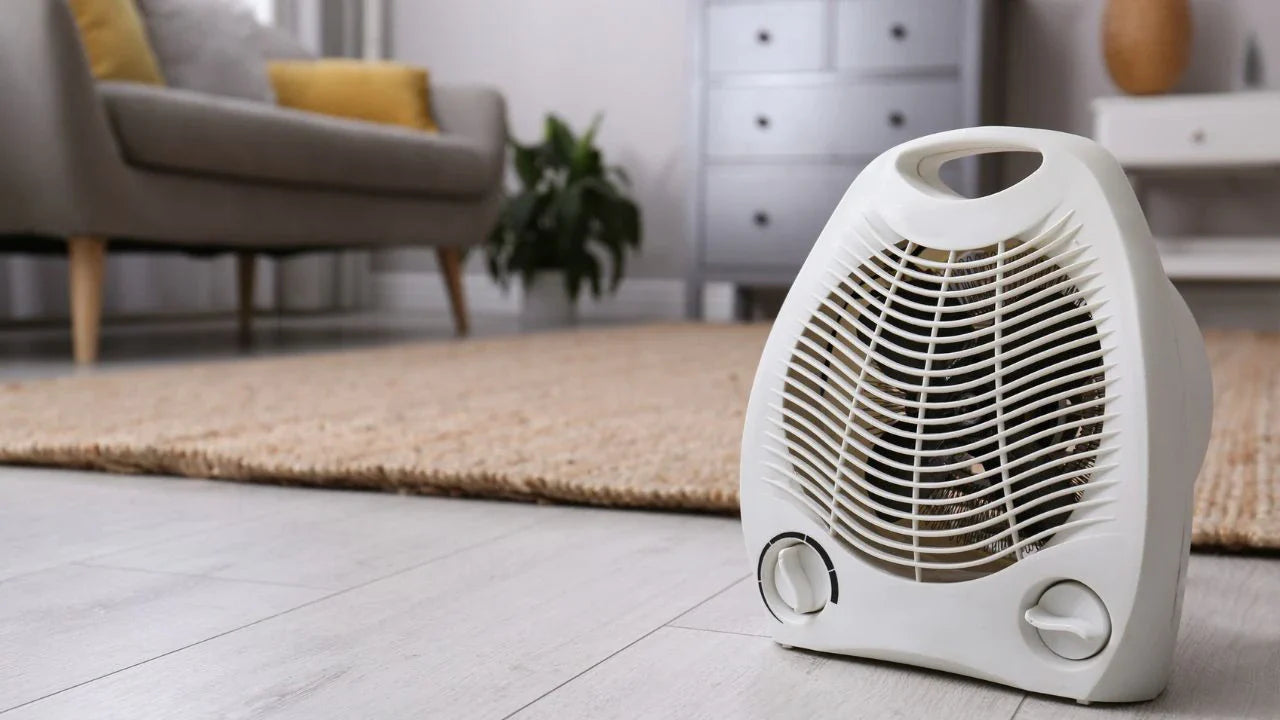 Winter warmth essentials featuring fan heaters, hot water bottles, firewood, kindling, draught stoppers and weather seals from Double Bay Hardware