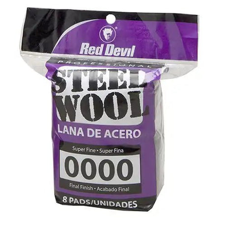 Red Devil Steel Wool 0000 Super Fine For Final Finishes RD320
