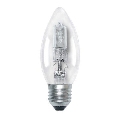 Candle shape incandescent, halogen, LED light bulb in E10,E12,E14,B15,B22 fitting.