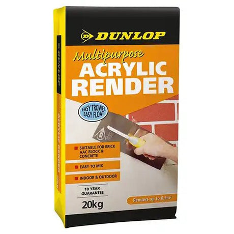 DUNLO Multipurpose Acrylic Render 20kg 13372