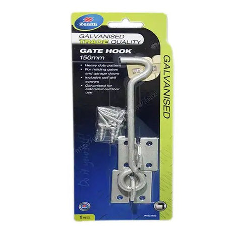 Zenith Galvanised Trade Quality Gate Hook 150mm WHJ3150
