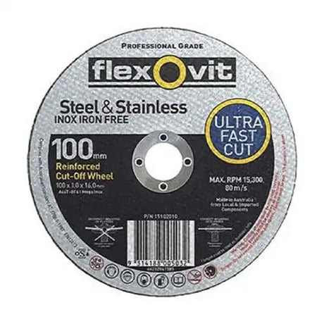 flexovit 100x1.0x16.0mm Metal Cutting Wheel