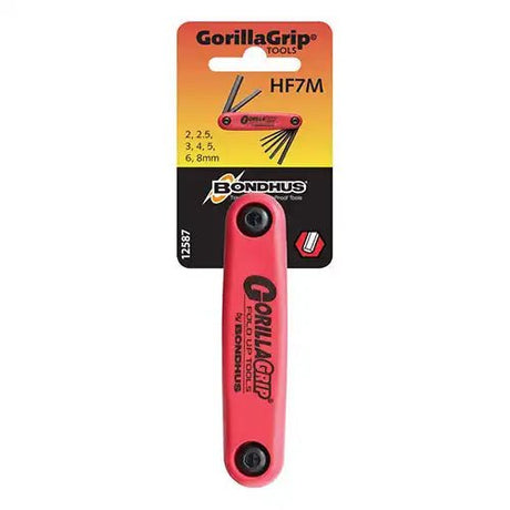 Bondhus GorillaGrip Hold Up Allen Key Set Metric 2-8mm 7Pcs BD12587