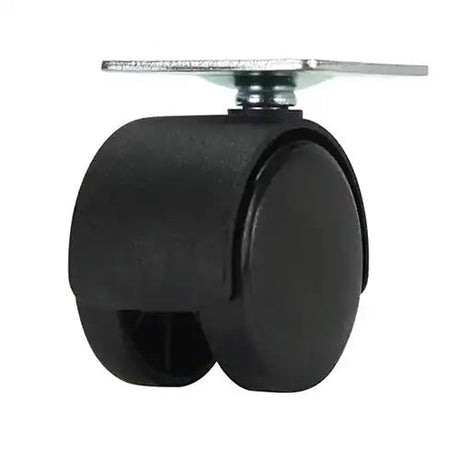 Cold Steel Twin Wheel Hooded Plate Furniture Castor 30mm 15584
