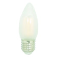 White LED light bulb on a white background