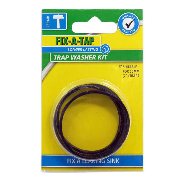 Fix-a-Tap trap washer kit packaging on a white background