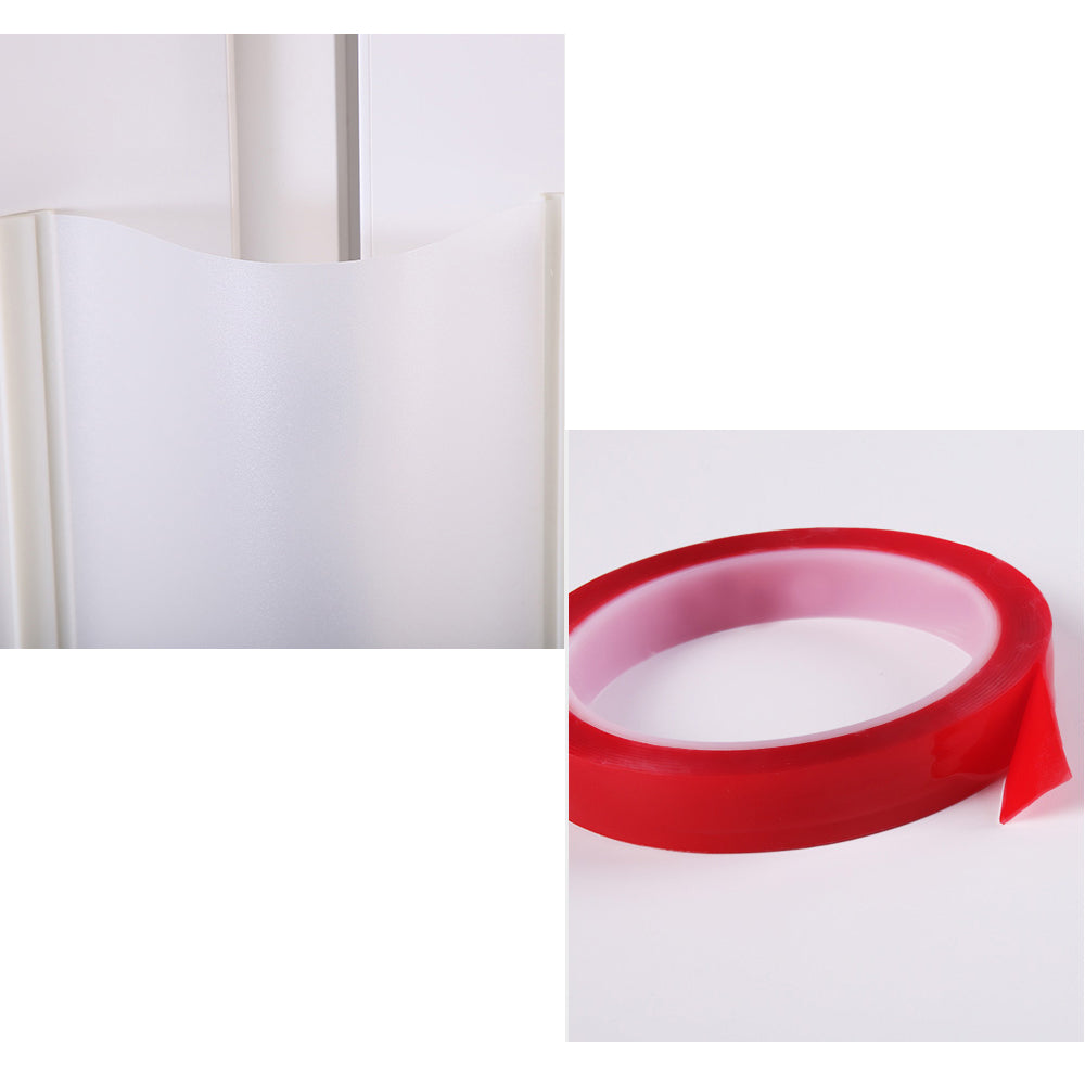 Door Finger Guard 20x120cm White Frosted Silicon For 180° Open Door