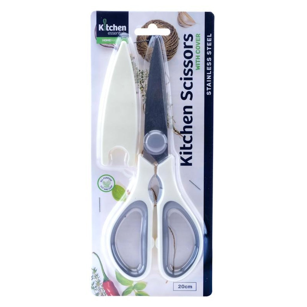 Home Master Stainless Steel Kitchen Scissor With Cover 20cm 269273