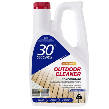 30 Seconds outdoor cleaner concentrate bottle on a white background