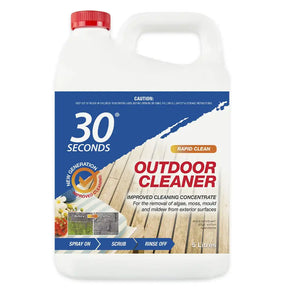 5-liter bottle of 30 Seconds Outdoor Cleaner on a white background