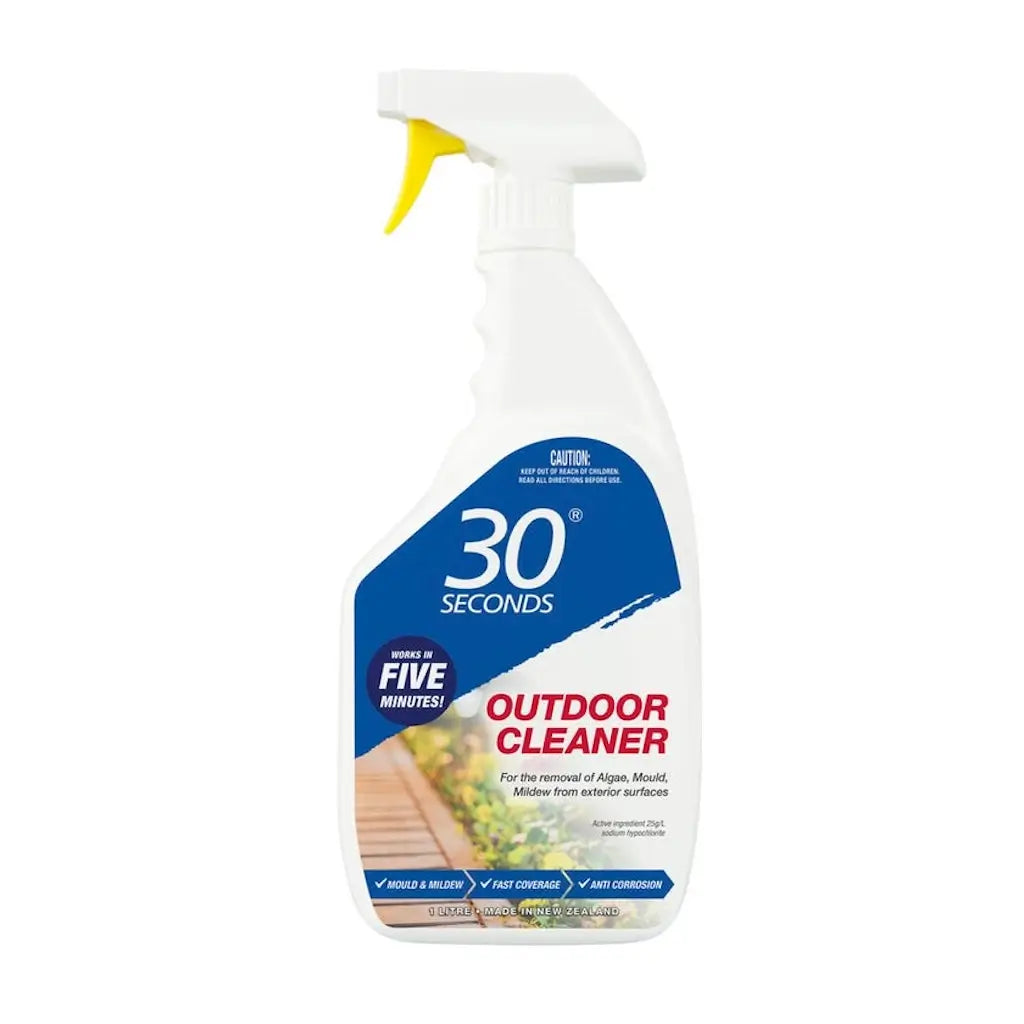30 Seconds Outdoor Cleaner spray bottle on a white background