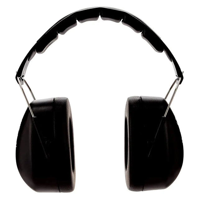 Black over-ear headphones with padded ear cups and a padded headband, shown from the side against a plain white background.