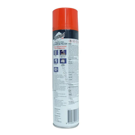 Spray can with red cap and white body on a white background