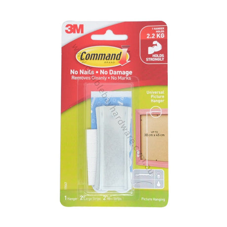3M Command Damage - Free Hook Sticky Nail Sawtooth 2.2Kg 17047