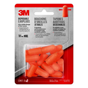 3M Disposable Earplugs 32dB 8Pcs