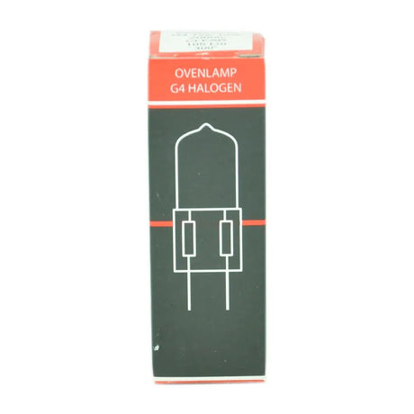 Box of G4 halogen oven lamp on a white background