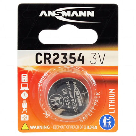 Ansmann CR2354 lithium battery packaging on a white background